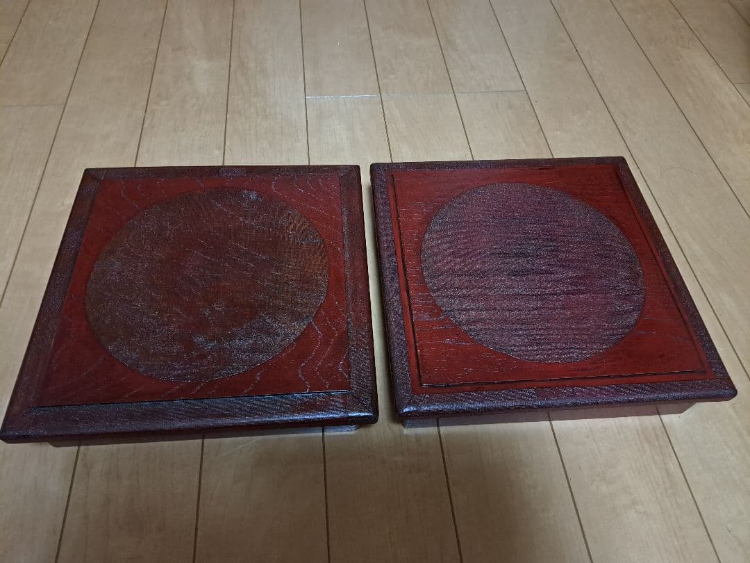 鈴木誠一郎　会津塗り布着せ松花堂　2個セット