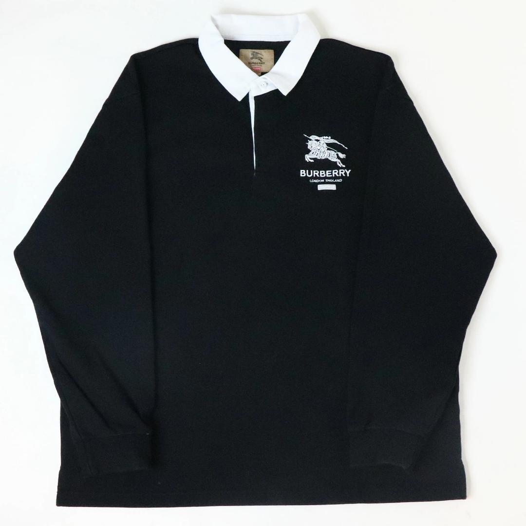 希少 XL Supreme×Burberry Rugby ラグビー ラガーシャツ