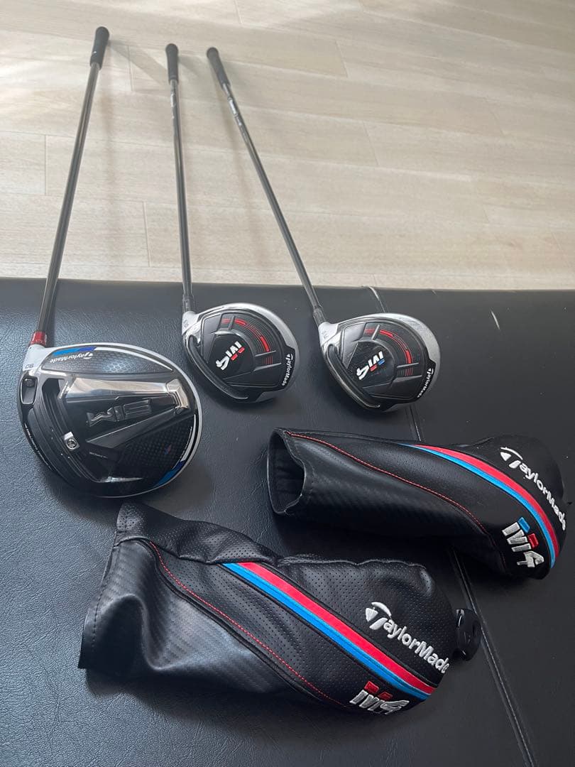 超高価シャフト装着TX！テーラーメイドSIMドライバー、M4ウッド等３本セット