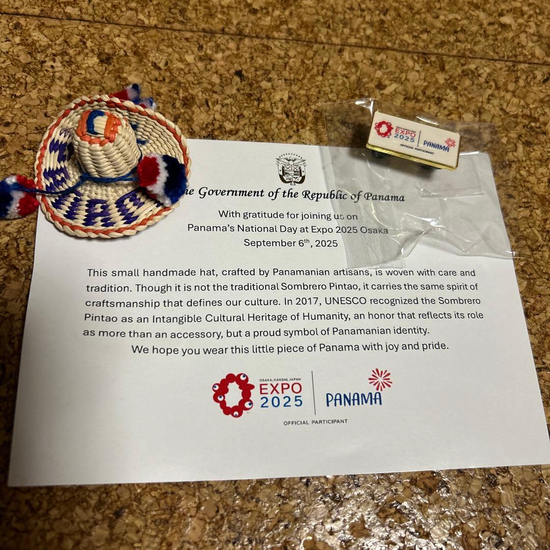 超激レア非売品　大阪万博 2025 パナマ館 ナショナルDAY限定 ピンバッジ