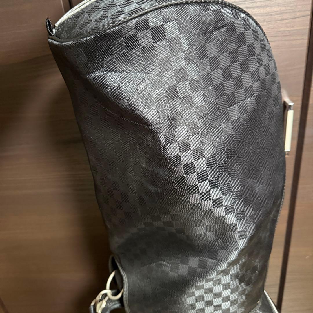 XXIO キャディバッグ チェック柄 ブラック ゴルフバッグ