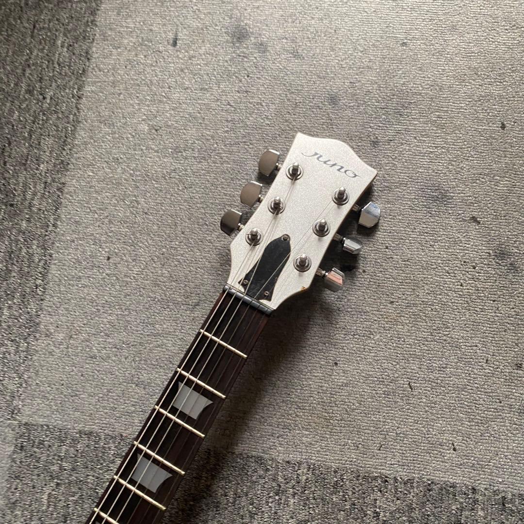 特価ーJUNO アクリルレスポール 透明 エレキギター アクリルギター！レア！