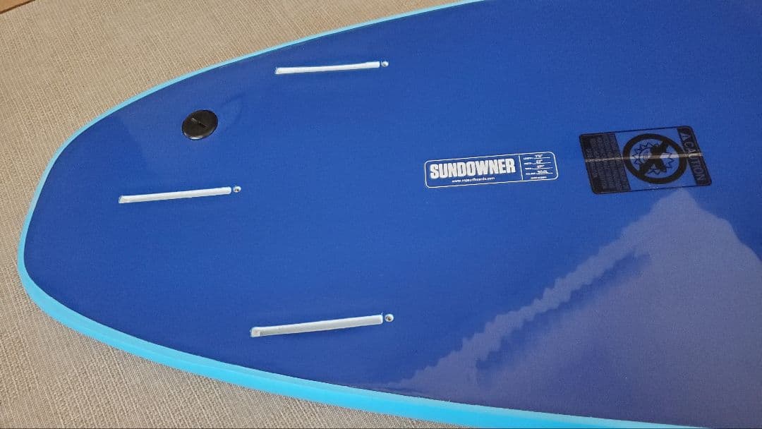 NSP サーフボード 7'0\" ソフト 7ft フィン＆リーシュ＆ワックス付き