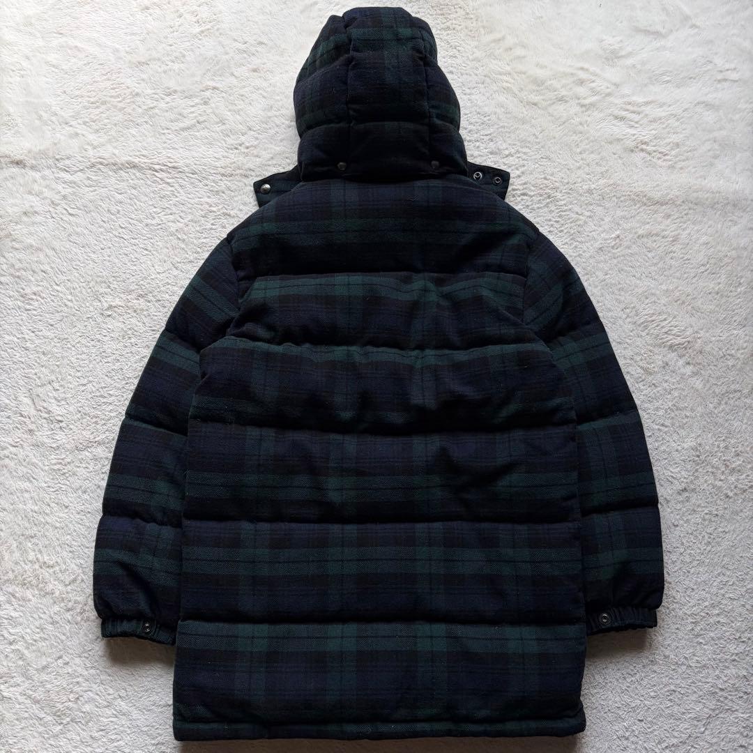 美品✨ポロラルフローレン ウールダウンコート ブラックウォッチ 刺繍 S 現行品