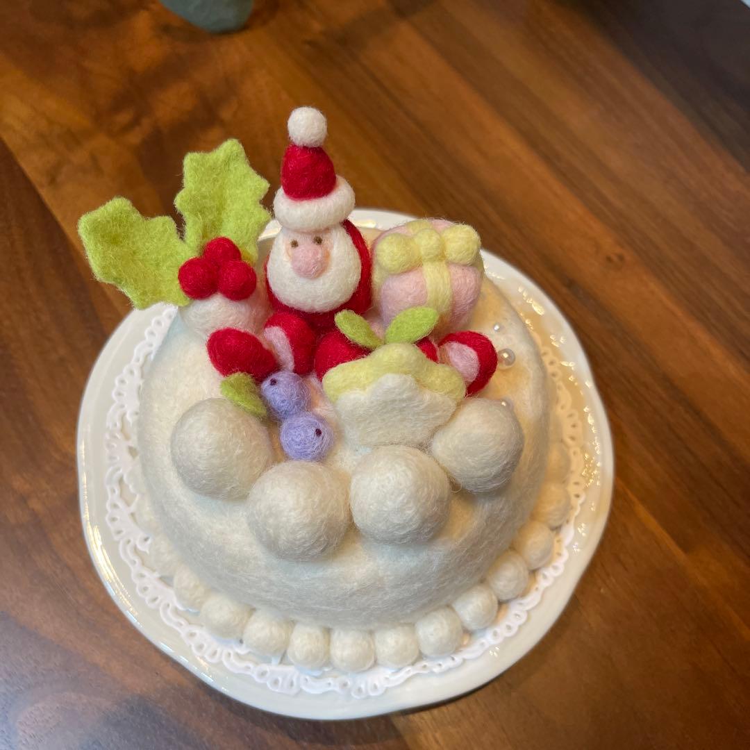 にこ様　オーダー品　羊毛フェルトのクリスマスケーキ8点　ブッシュドノエル3点