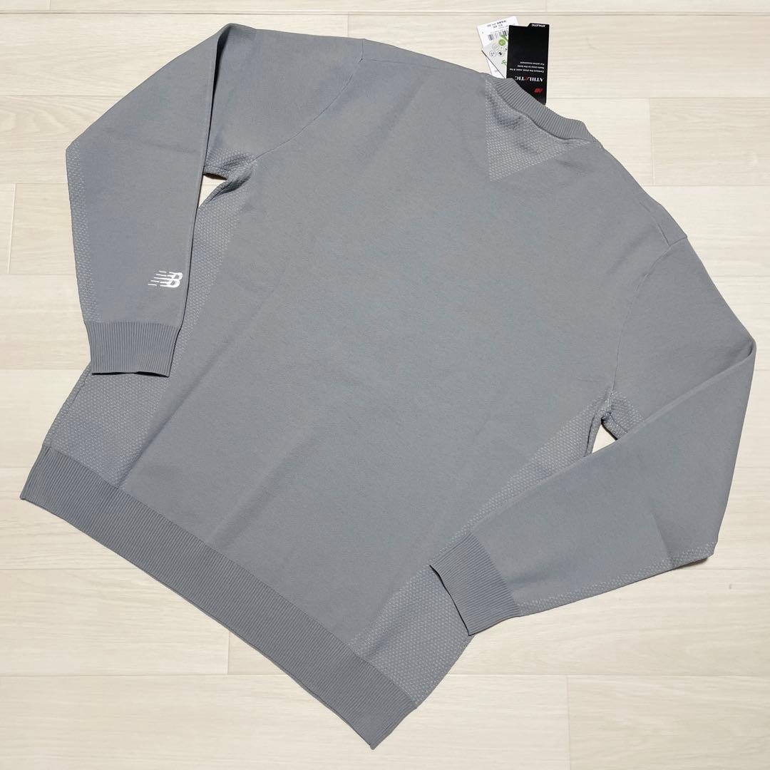 ニューバランス ゴルフ クルーネック ニット ストレッチ ロゴ プルオーバー