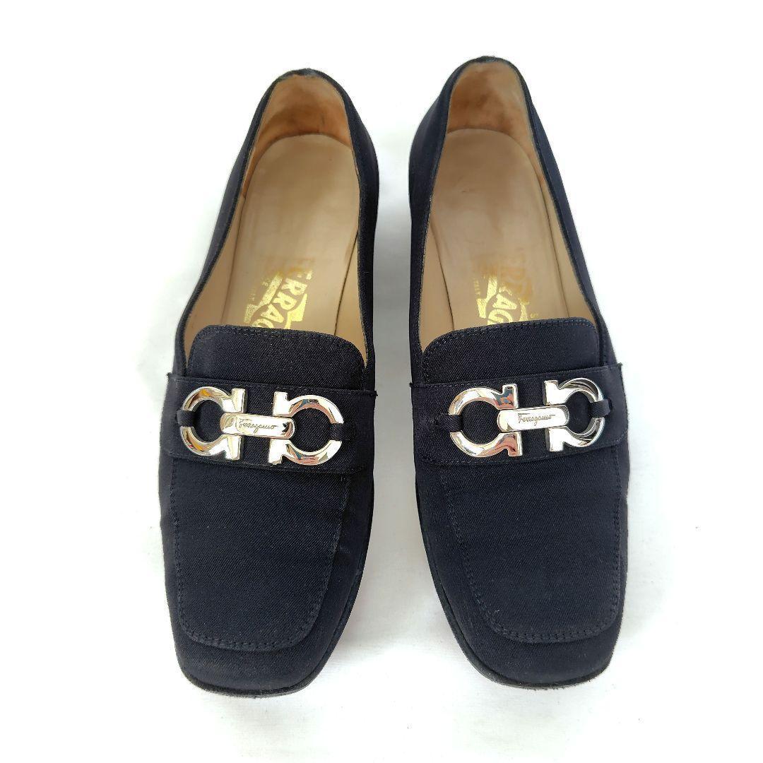 ✨️腕利き職人のリペア済✨️【フェラガモ】定番 ガンチーニ ローファー 黒