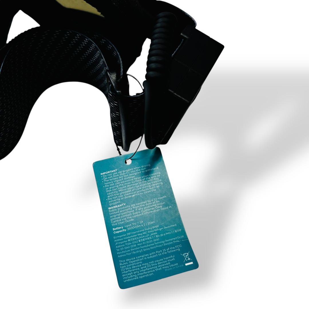 【ほぼ未使用】sable セーブル SA-PS060 電熱ゴーグル スキー