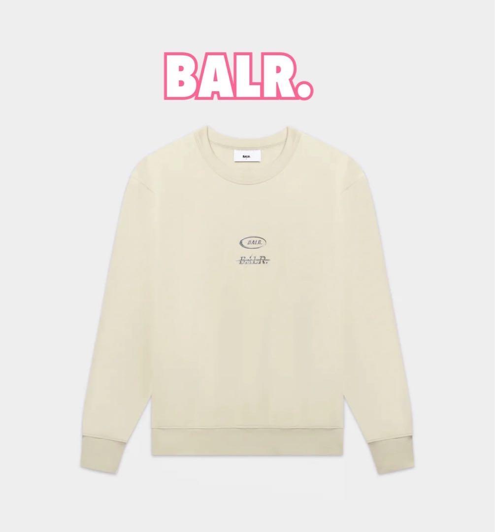 BALR. ボーラー Lサイズ CREWNECK LIGHT BEIGE