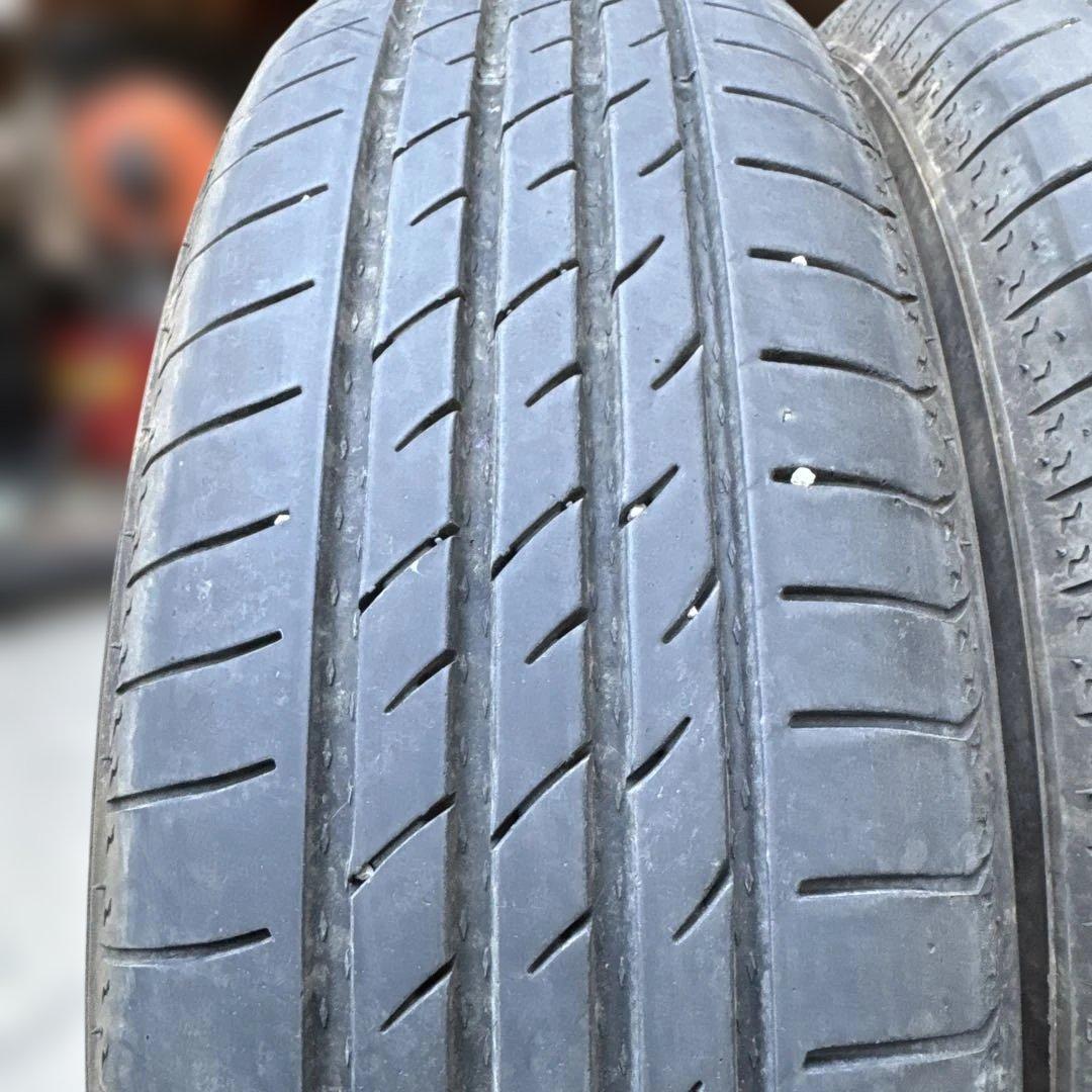 ①ボス サマータイヤ バリ溝 155/65R14 ホイール（A0414）