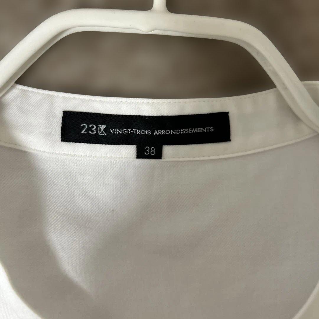 昼田祥子　mi-molletコラボ　23区　白シャツ