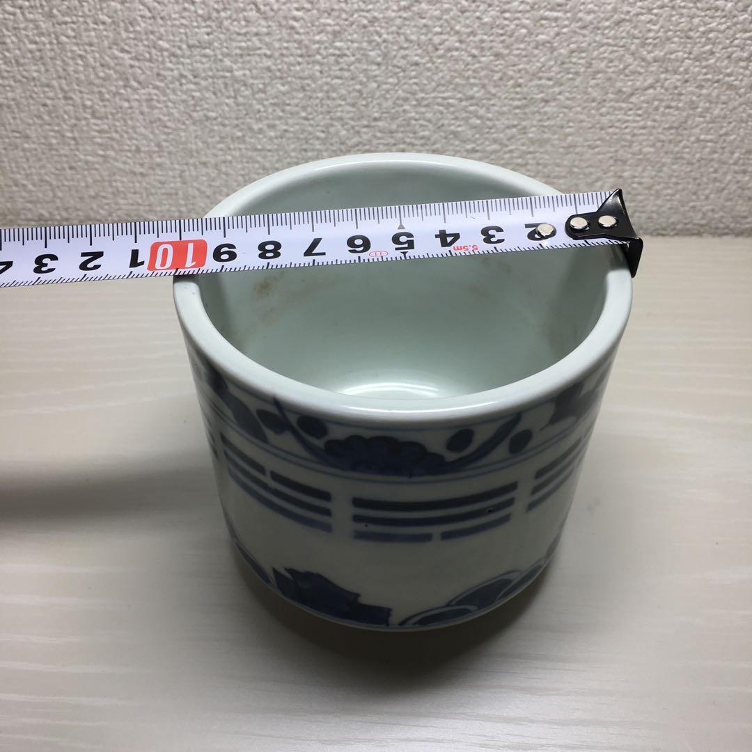 中国美術 青花 八卦紋爐 福山寿海　南京染付香炉　大明成化年製