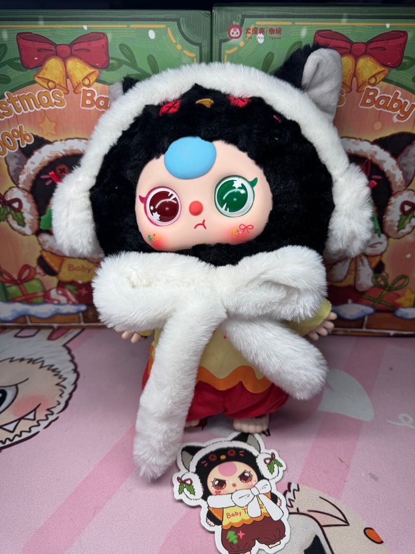 154.babythree big400%体　クリスマス限定　海外ドール　新品