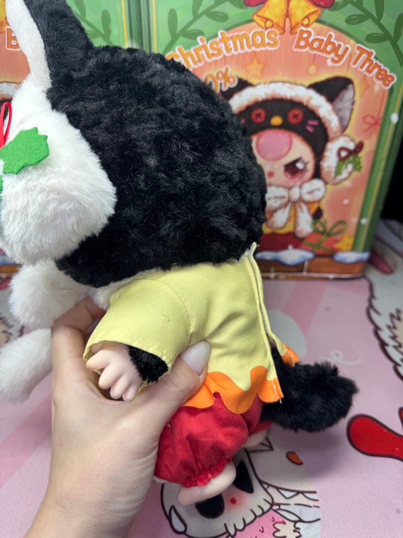 154.babythree big400%体　クリスマス限定　海外ドール　新品