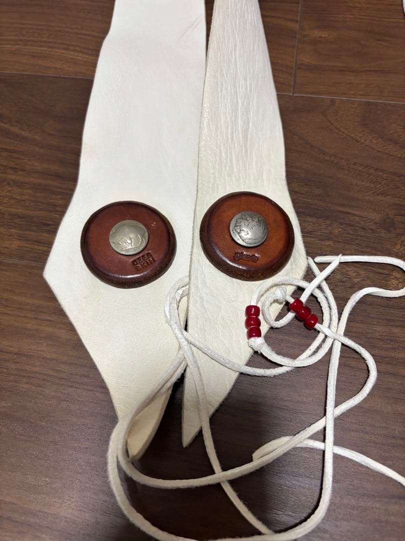 [一時専用]goro's ゴローズ ディアスキンバッグ コンチョ付きフェザーイー