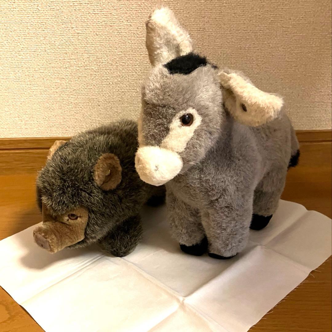 Steiff シュタイフ ぬいぐるみ 2体セット ロバ いのしし