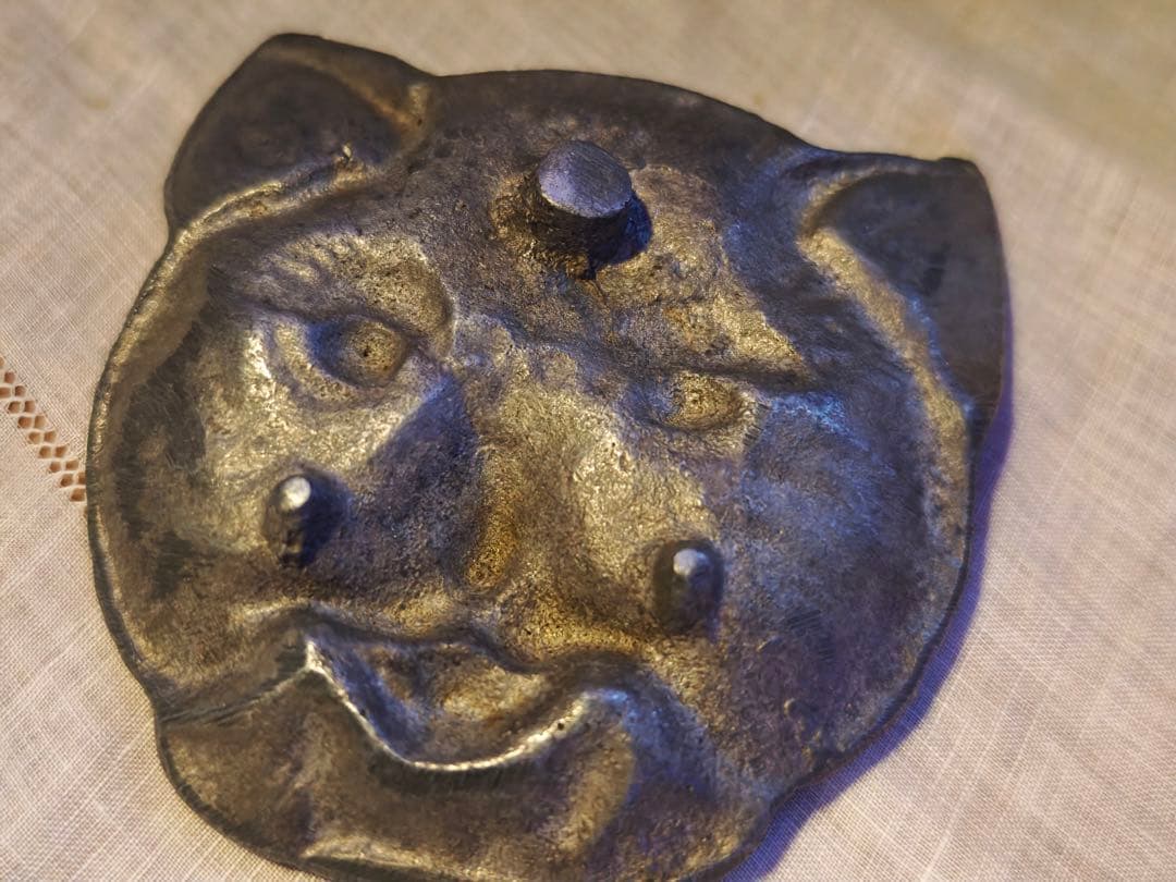 Chat ねこ Vide poche シルバートレイ　フランスヴィンテージ