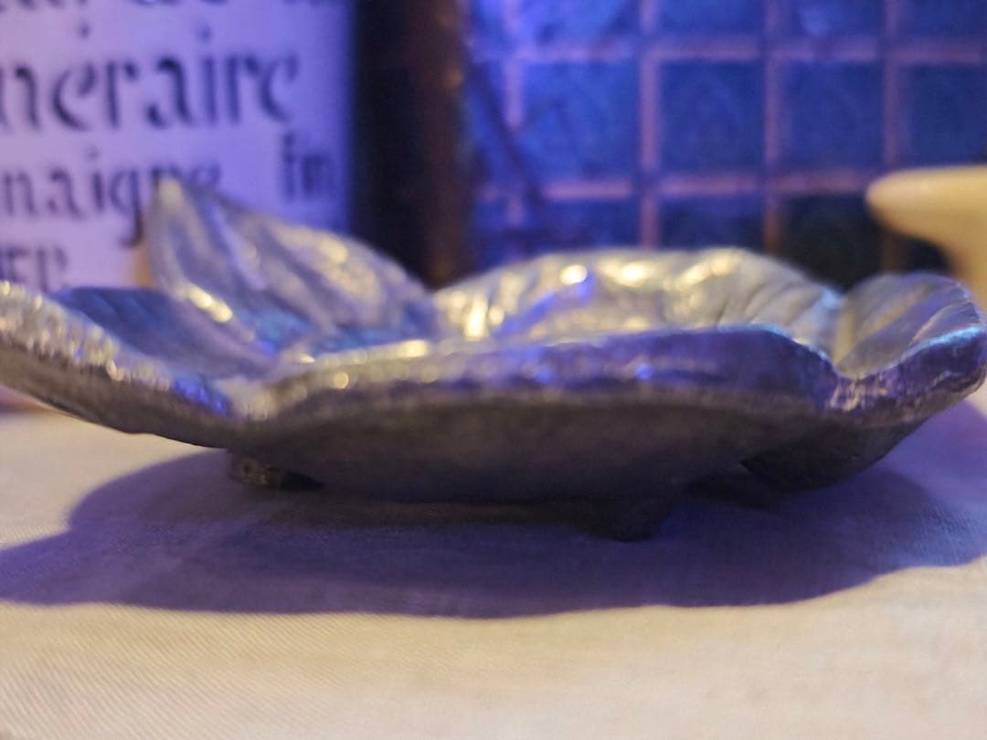 Chat ねこ Vide poche シルバートレイ　フランスヴィンテージ