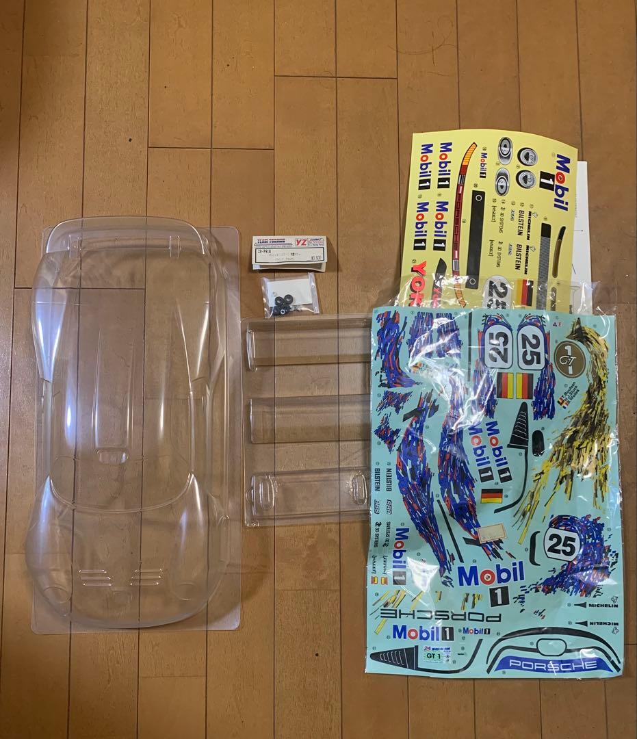 ヨコモポルシェ 911GT1ボディセット Mobil1デカール付き