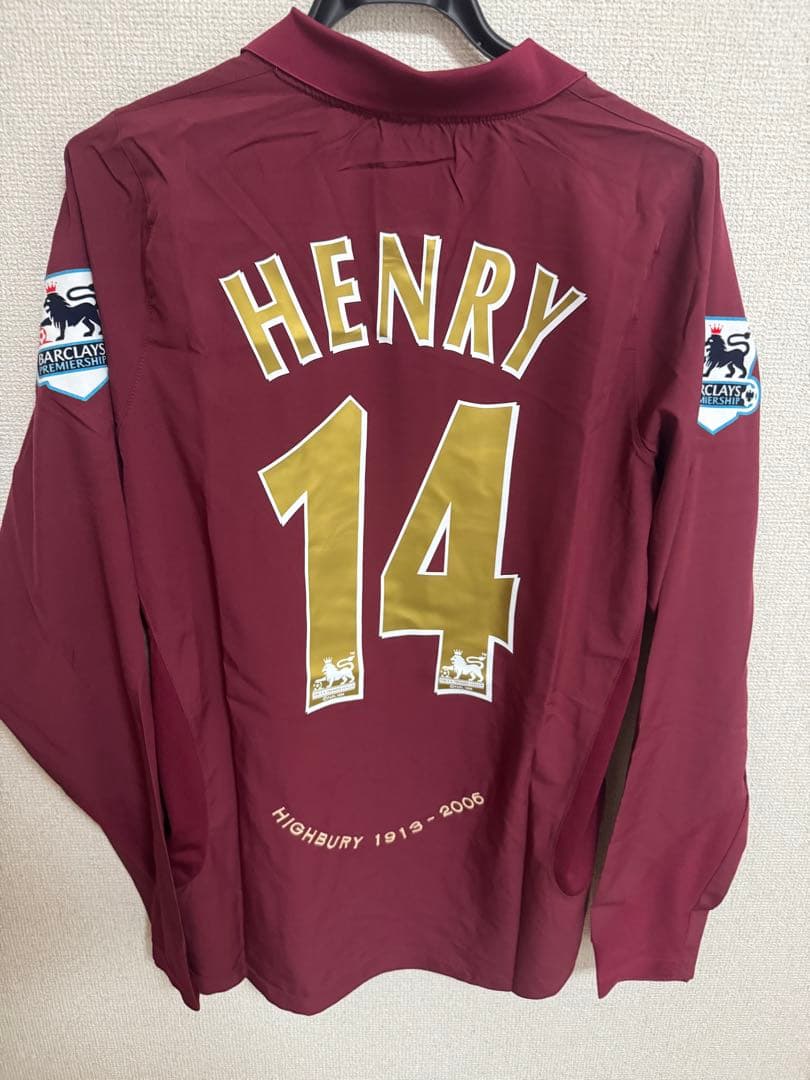 【新品】希少 アンリ ユニフォーム 長袖 アーセナル 新品タグ付き