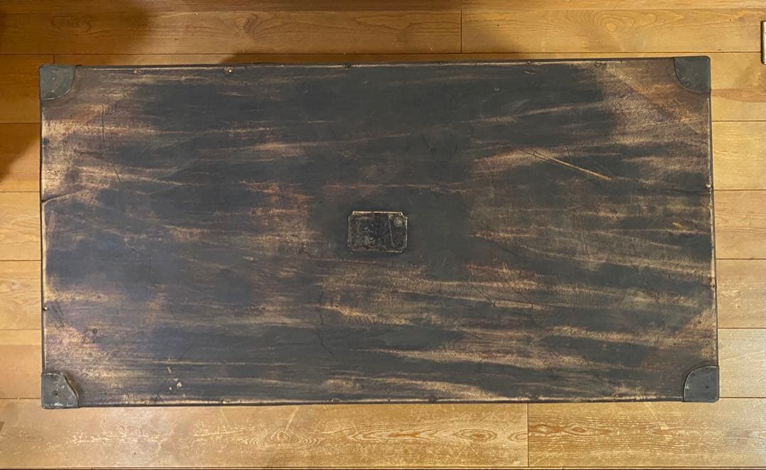 レトロ　アンティーク　木製の大きな箱