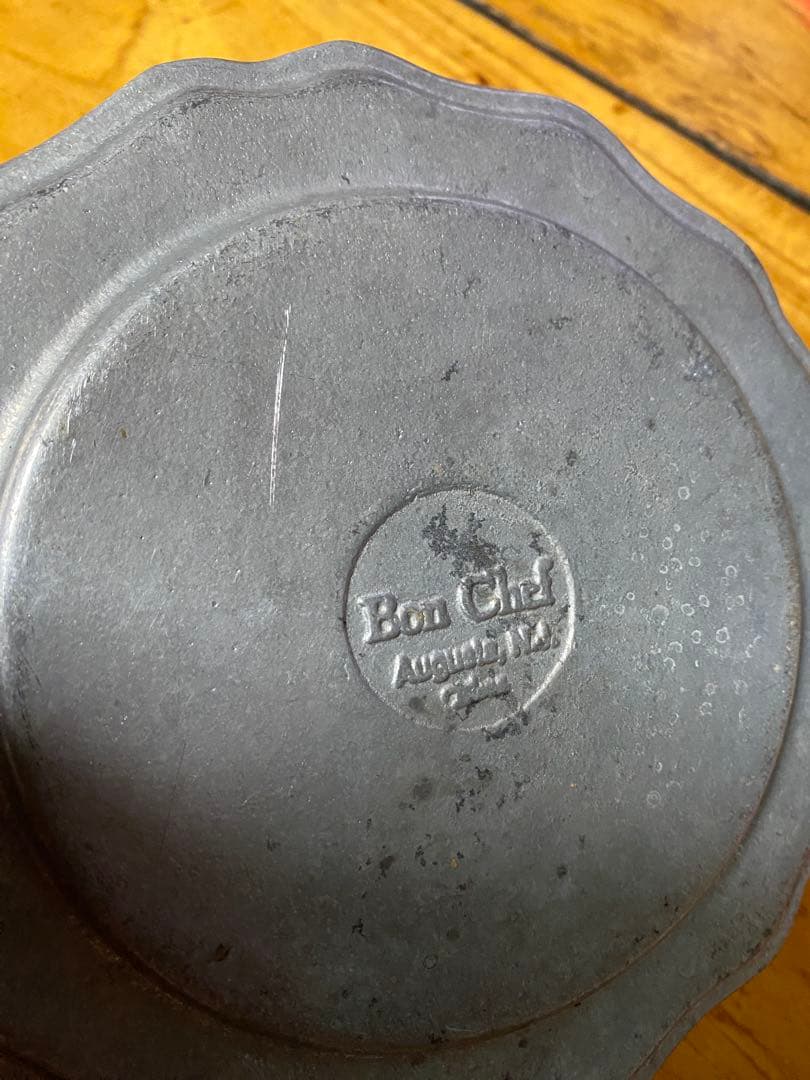 Bon Chef ピューター皿　花リム