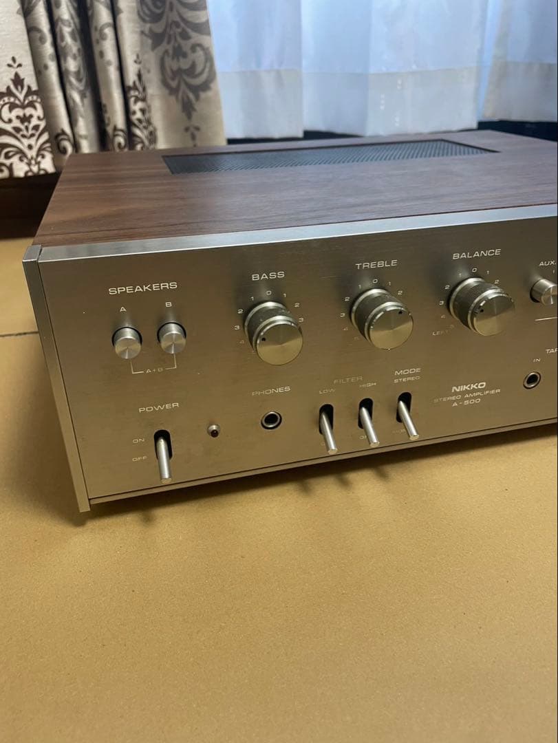 貴重入手困難　ＮＩＫＫＯ◆Ａ－５００　アンプ◆動作確認済み