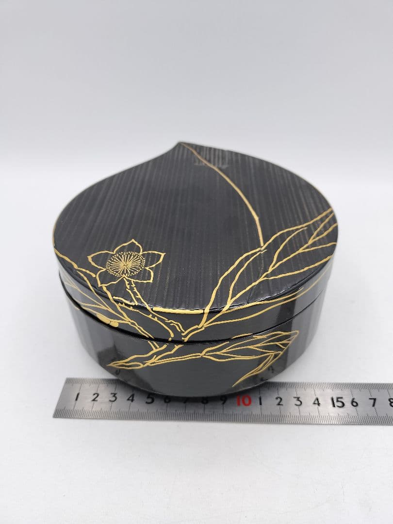 c879【新品・未使用】喰籠 桃 一関 岡房外 木箱 茶道具