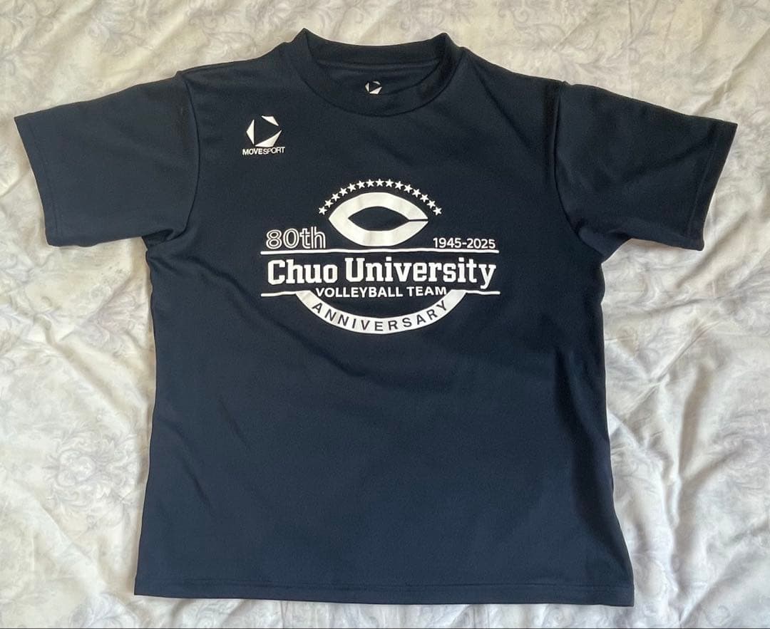 中央大学　男子バレーボール部　中央大学バレー創部80周年記念Tシャツ　練習着
