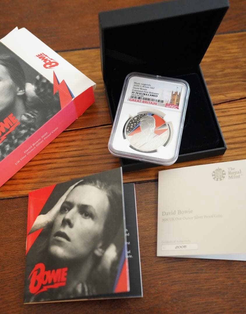 2020デビッド・ボウイ 1oz シルバープルーフ NGC PF70