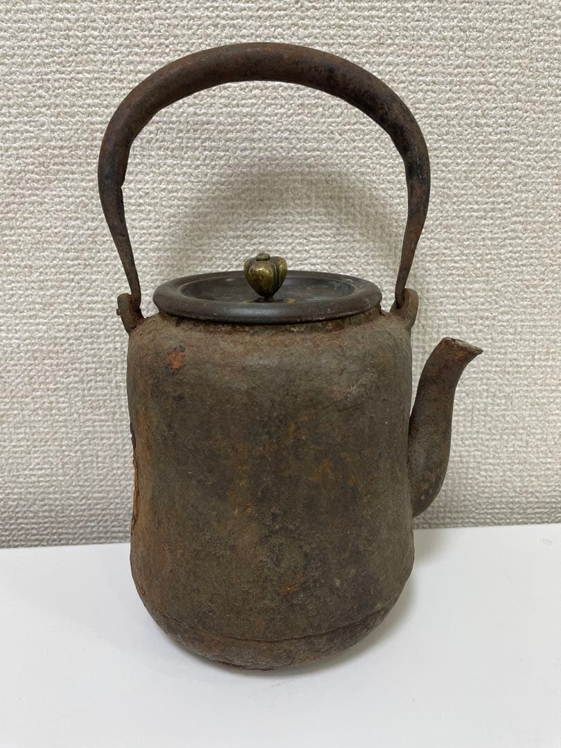 【現状品】青龍堂造 鉄瓶 京鉄瓶 アンティーク 時代物 美術品