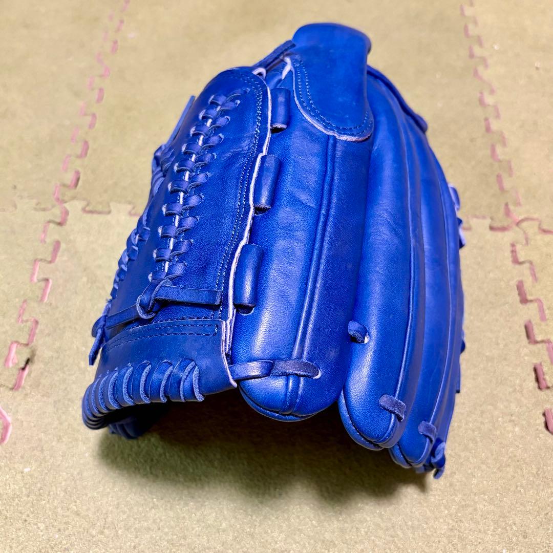 美品　ZETT 日本製 Kデザインウェブ ゼット 投手用 グローブ