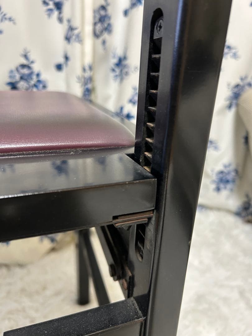 ピアノ　椅子　背付き　高さ調整可能