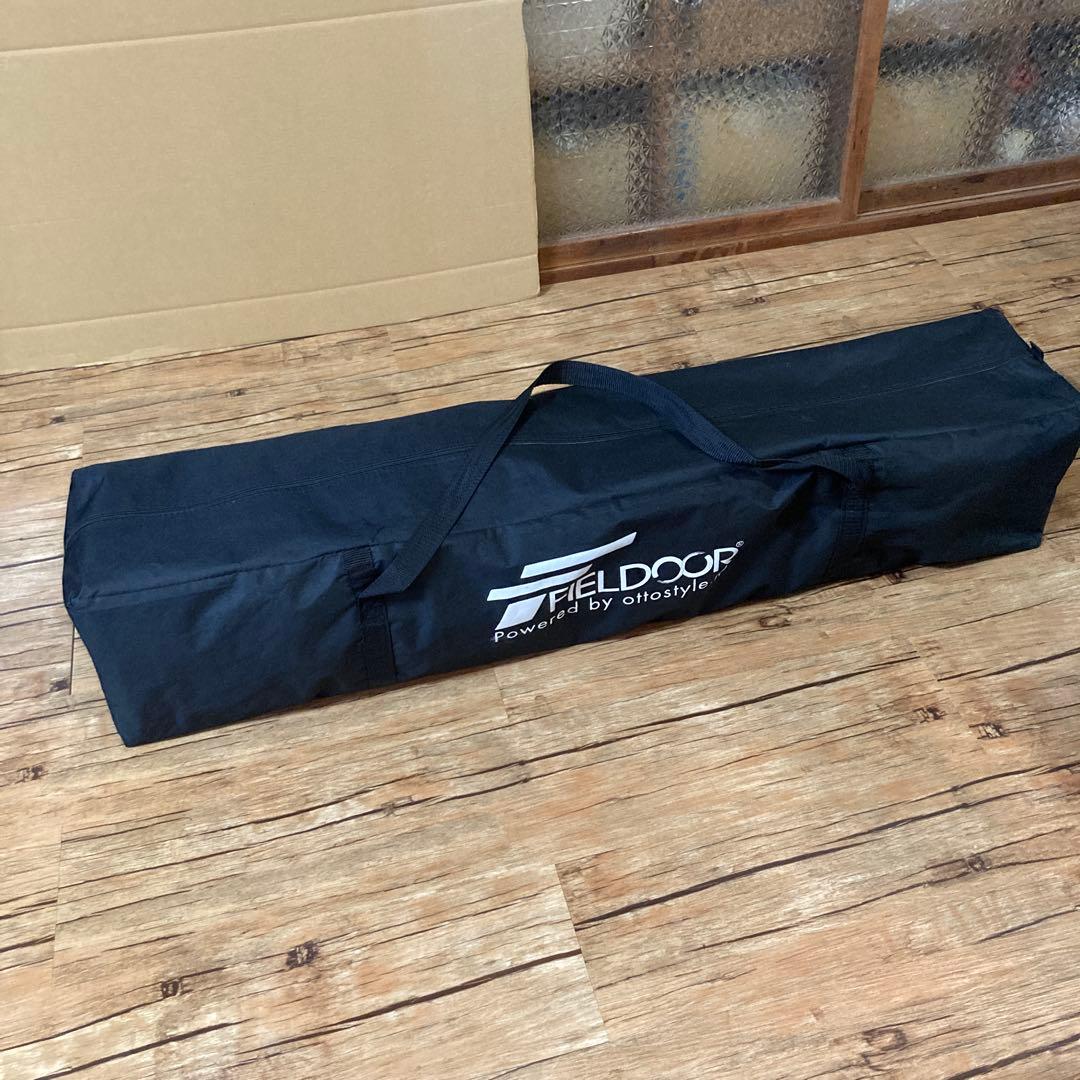 FIELDOOR タープテント 3m×3m ダークブラウン