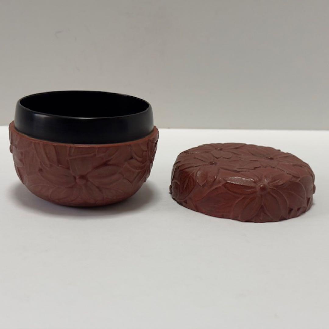 茶道具 春峰 桜平棗 茶道