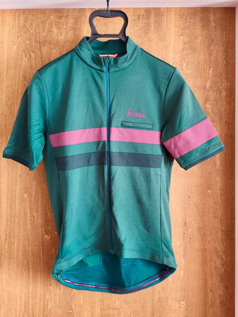 タグ付き美品 Rapha ラファ ブルベ ジャージ S グリーン