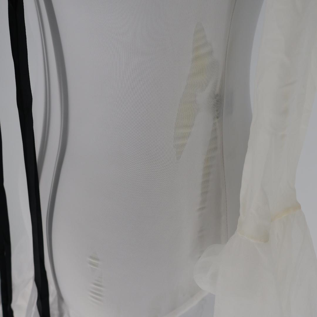 【社交ダンス衣装】ホワイト YILINFEIER ワンピースドレス チョーカー付