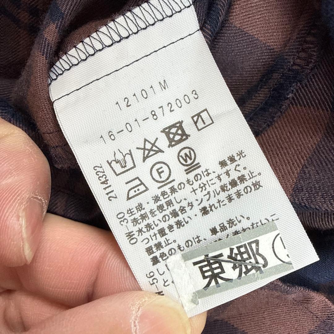 ヴィヴィアンウエストウッド　チェック柄シャツ　リボン　Mサイズ　日本製　極美品