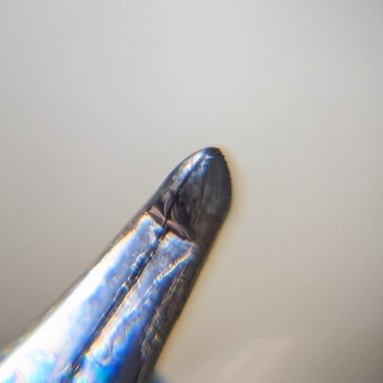 【カスタム】キャップレスデシモ ダークブルーマイカ 中字→小太刀風研ぎ