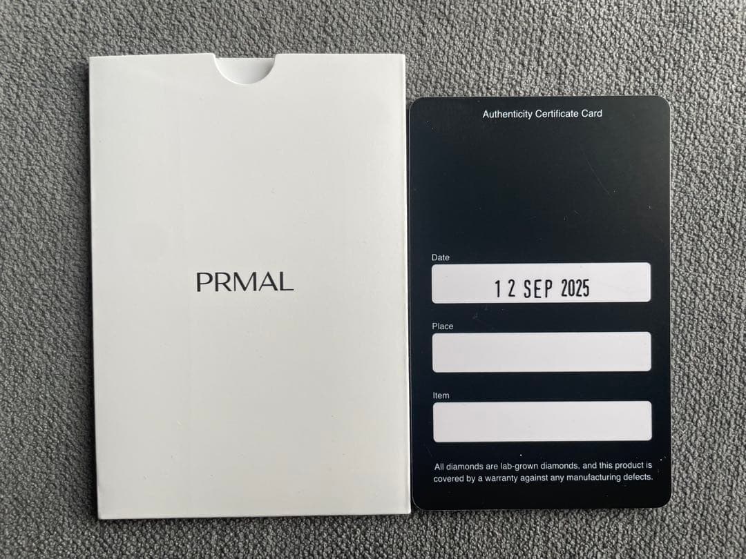 PRMAL ダイヤモンド フープピアス k10 プライマル