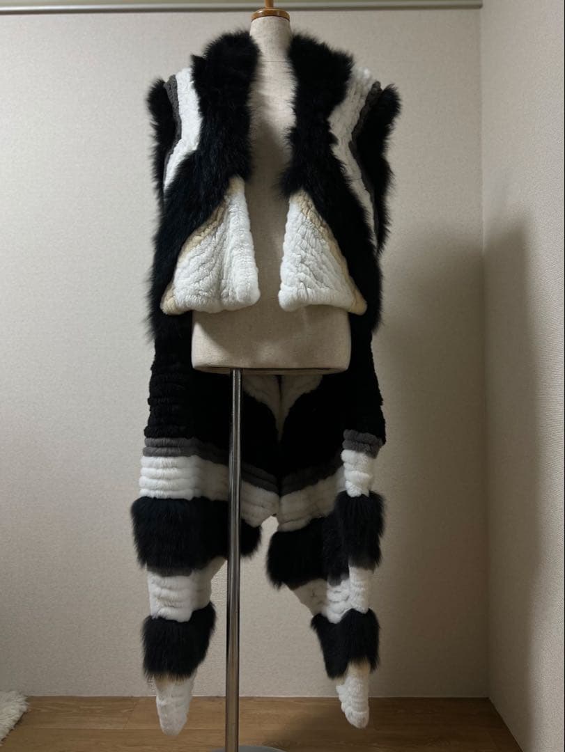 ifsixwasnine パピヨン ロングリアルファー ベスト