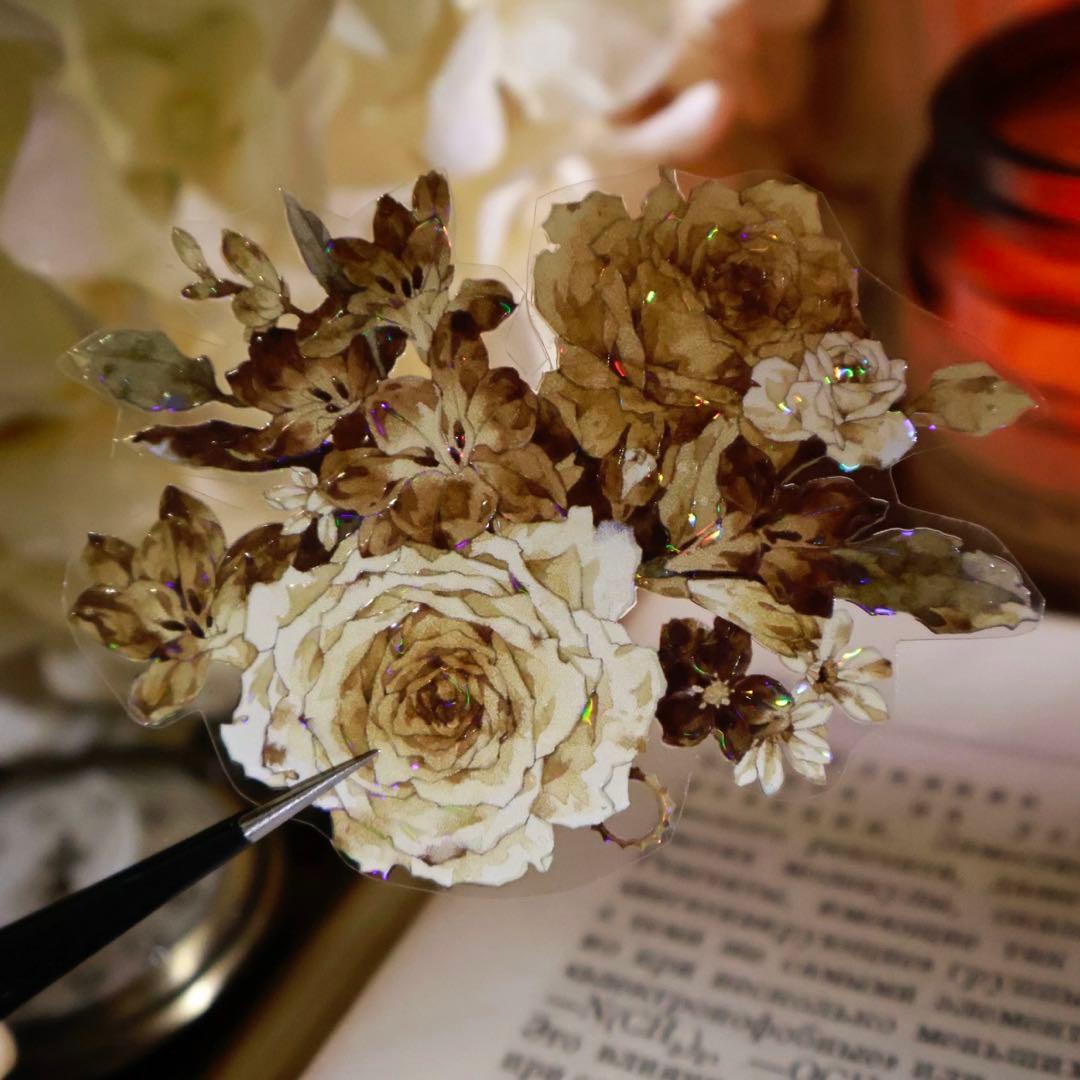 ⭐️SALE⭐️ 壹洱原创《琥珀流光》海外マスキングテープ　マステ 【2367】