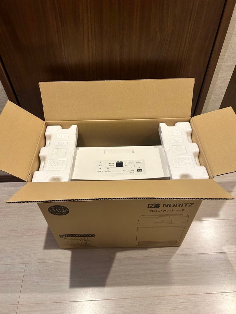 【美品】ガスファンヒーターノーリツ「GFH-4006S」&コードセット