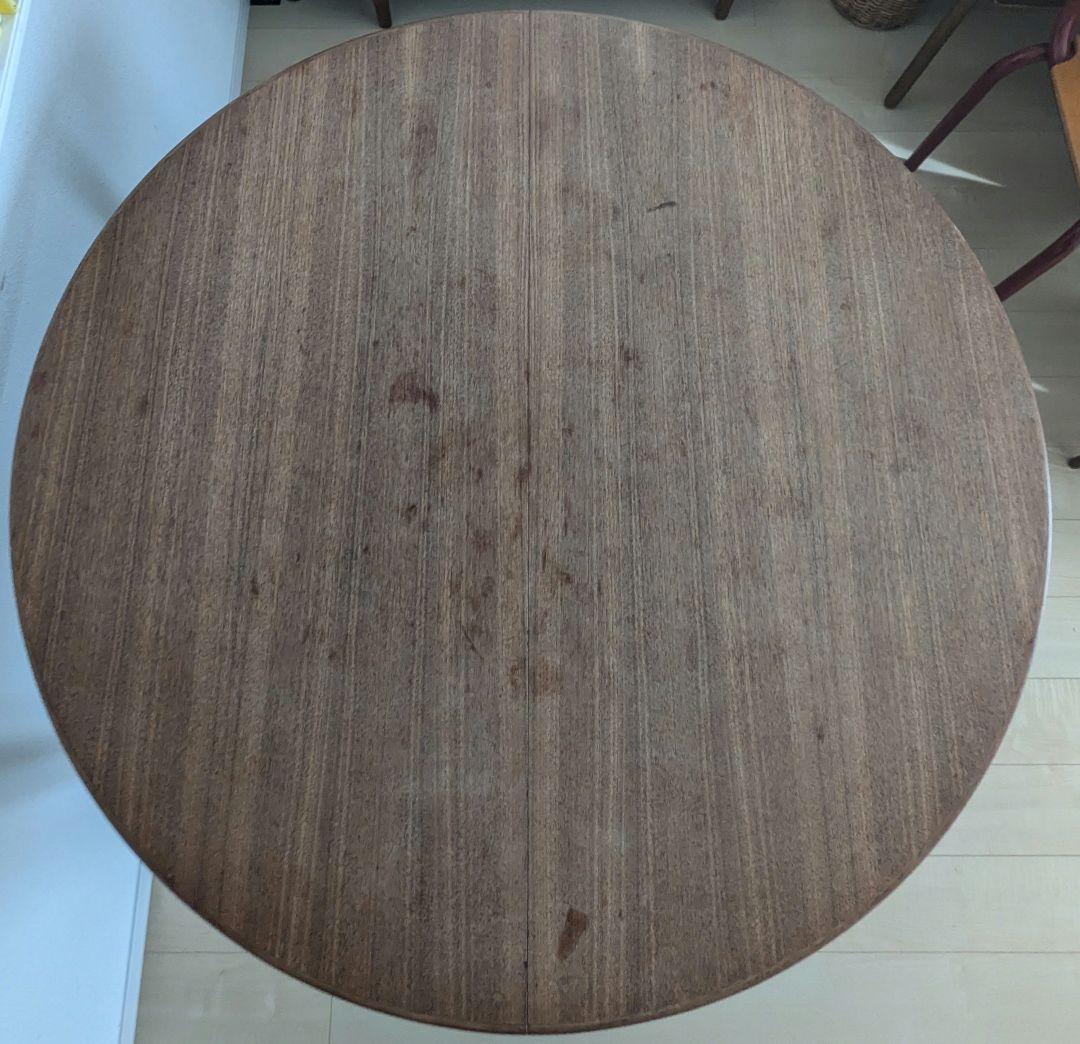 北欧 ビンテージ ヨハネス アンダーセン ダイニングテーブル　円卓　拡張板欠品