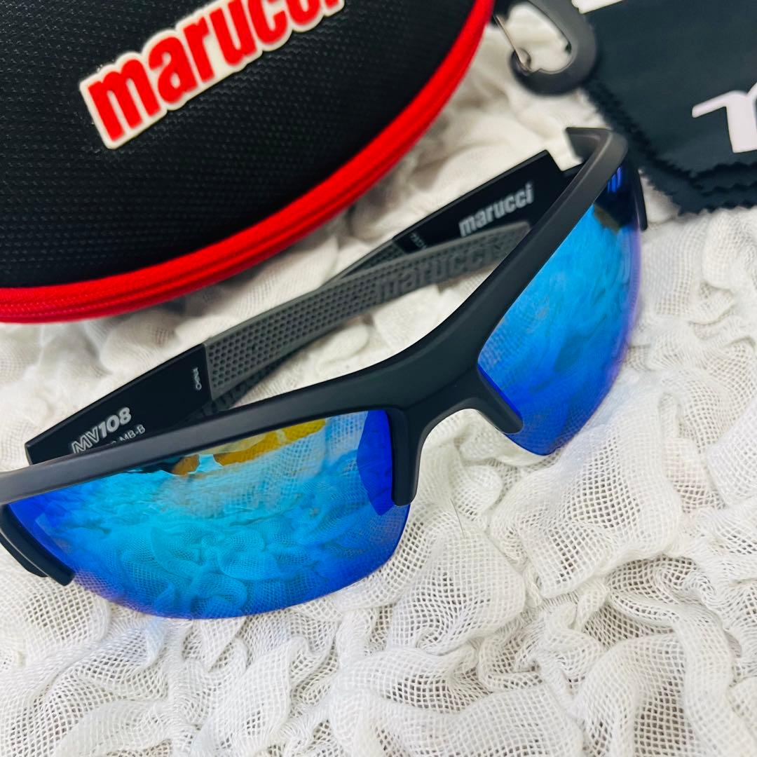 marucciマルチ サングラス MSNV108-MB-B 野球MLBスポーツ用