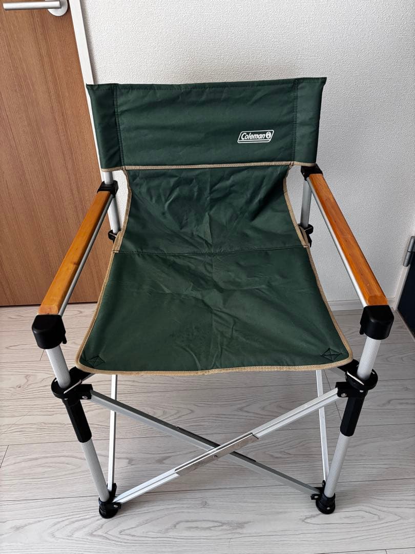 【2個セット】Coleman スリムキャプテンチェア グリーン