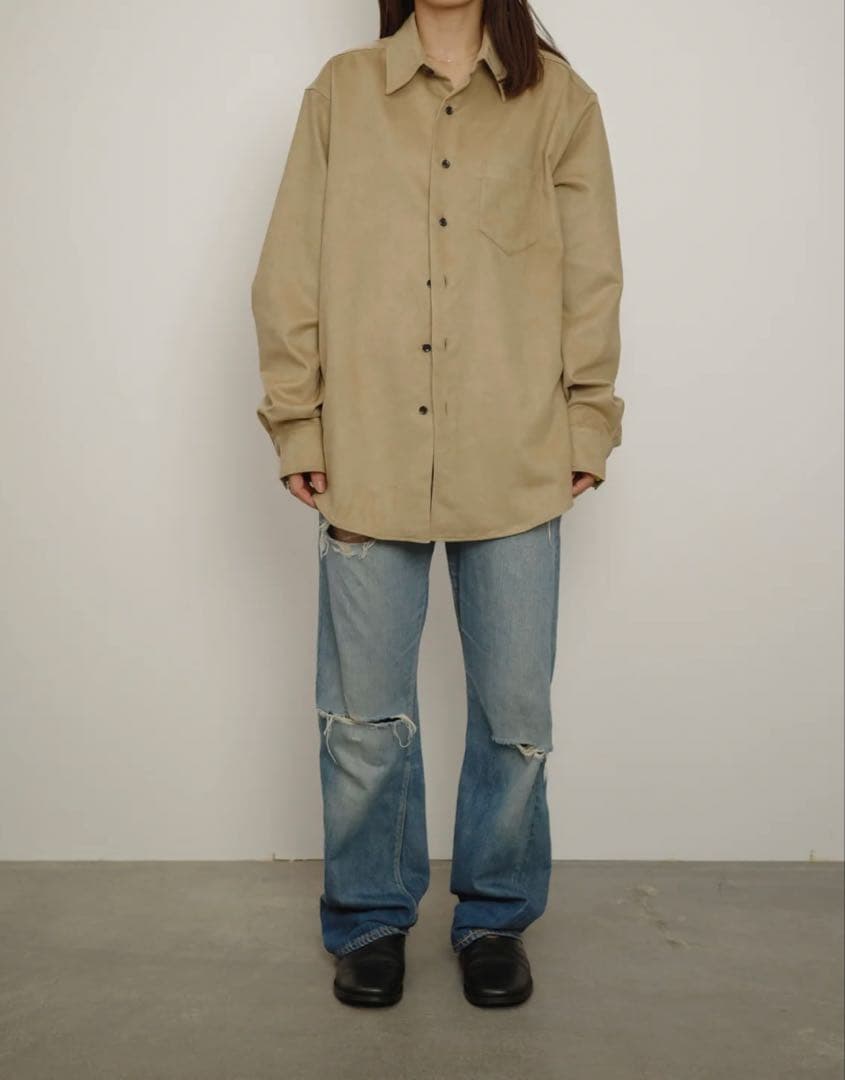 トップス OOTHO Original Faux Suede Shirt / Sand