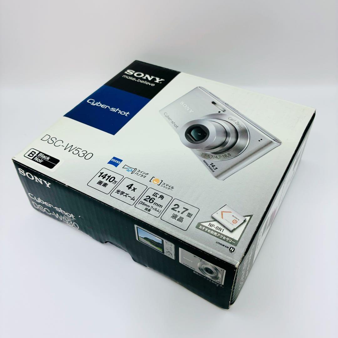 箱付き SONY Cyber-shot DSC-W530 デジカメ ブラック