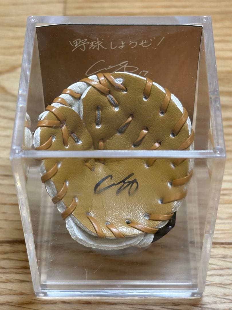 ⭐️期間限定価格⭐️【限定非売品】大谷翔平 野球しようぜ！サイングローブディスプレイ