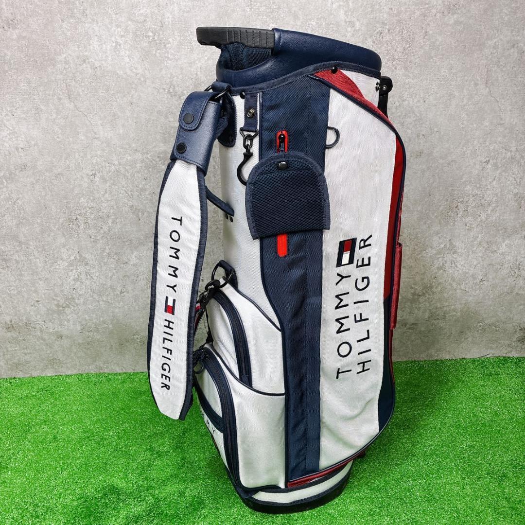 【極美品】トミーヒルフィガートリコロール スタンド キャディバッグ ゴルフ